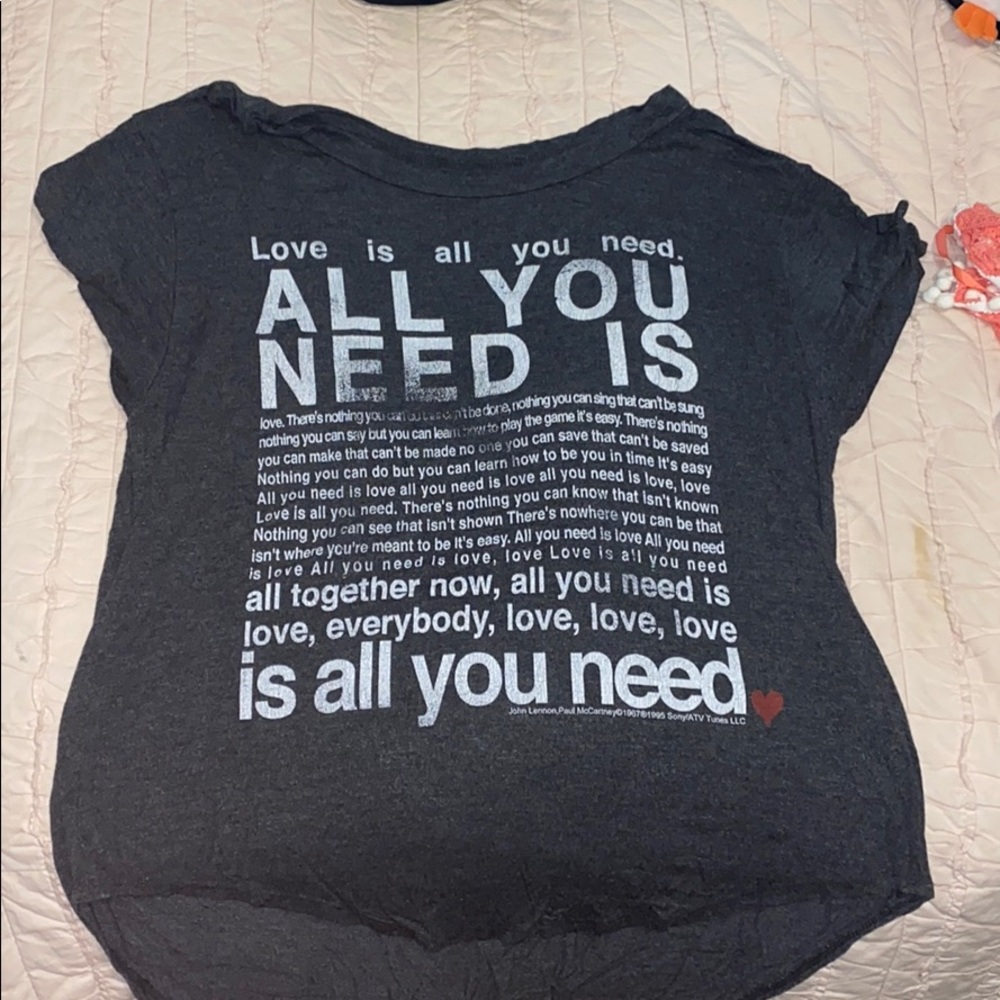 Cute long John Lennon quotes t-shirt